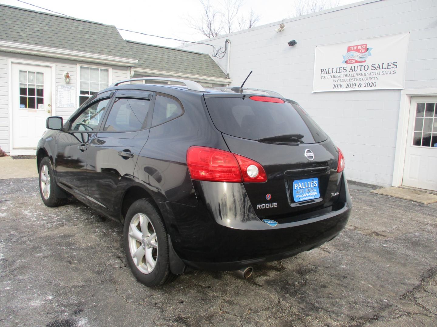 2009 BLACK Nissan Rogue S AWD (JN8AS58V99W) with an 2.5L L4 DOHC 16V engine, CVT transmission, located at 540a Delsea Drive, Sewell, NJ, 08080, (856) 589-6888, 39.752560, -75.111206 - Photo#4